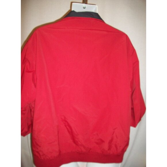 Mens Eddie Bauer Windbreaker Red Jacket Size Medium Winter Mesh Lined - Picture 3 of 7